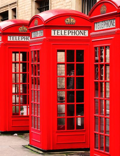 cabinas rojas en Notting Hill