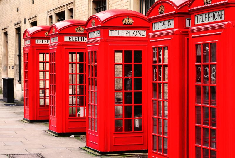 cabinas rojas en Notting Hill