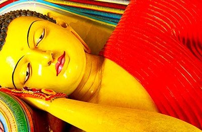 buda tumbado en SriLanka