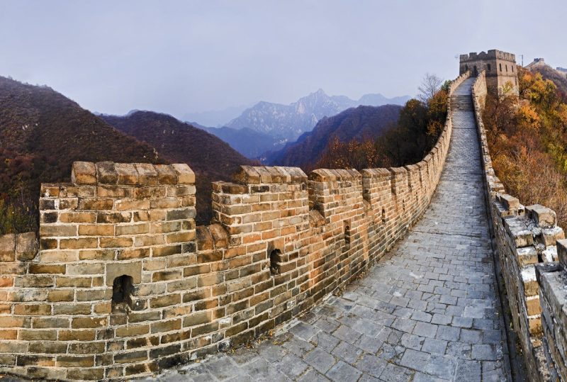 muralla china con visión panorámica