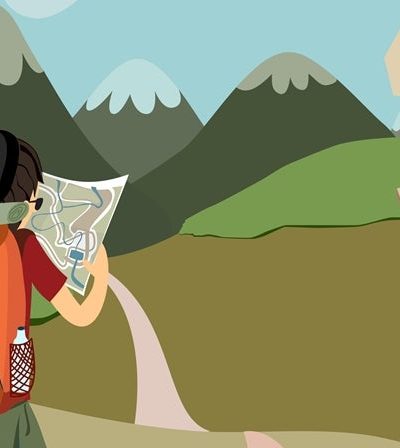 viajar solo ilustración