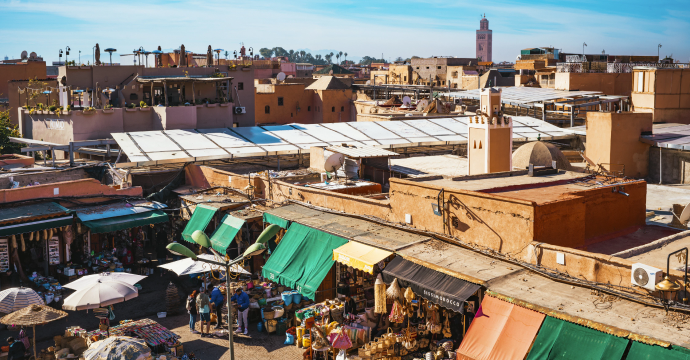 morocco bustling cities