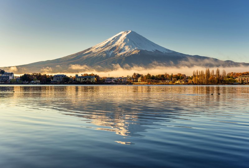 reflection of mt.Fuji
