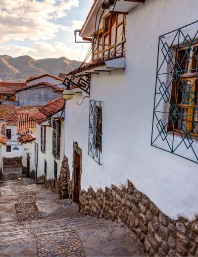 San Blas town streets.