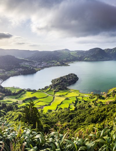 Sao Miguel Island in the Azores islands, Portugal.