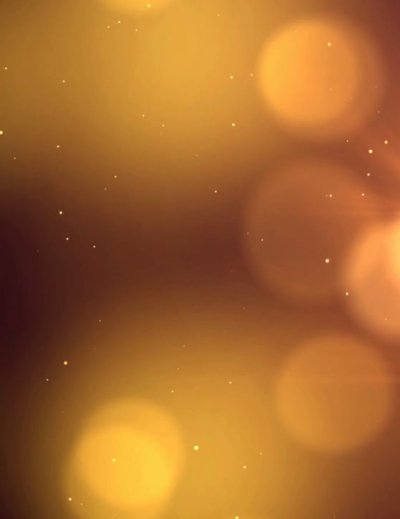 Traditional illuminated Ramadan lanterns with golden bokeh lights