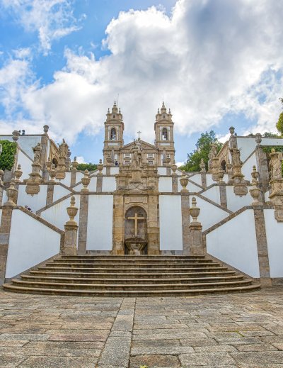 Bom Jesus do Monte sanctuary, Braga, Portugal - a magnificent ba