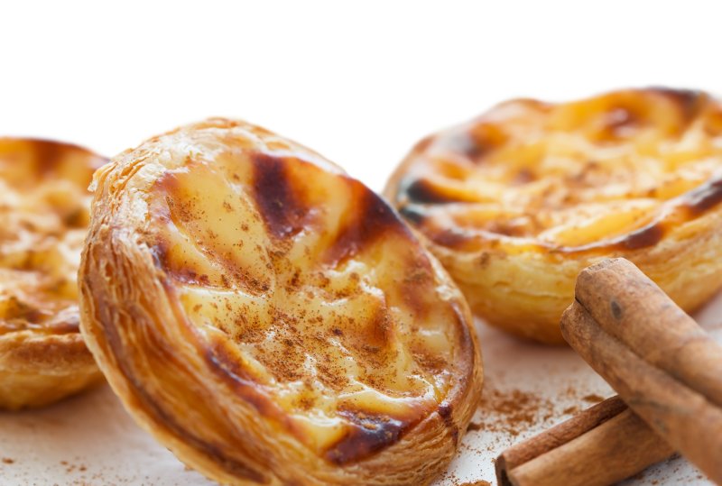 Traditional portuguese cakes pasteis de nata