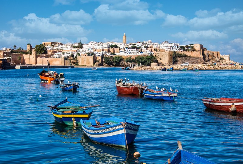 Rabat Morocco Africa, view of harbor